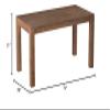 Aiden 74'' Solid Pine and Plywood Fixed Top Dining Table, Weathered Natural view 2
