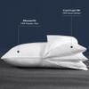 AIKOFUL Adjustable Layer Pillow for Sleeping,Premium Goose Feather Pillow with 100% Cotton Zipper Cover,Queen Size Set of 2 view 2