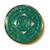 17 Year NA Aqua, Blue, Bling, Glitter, Recovery, Clean, Medallion - Chip, Coin, Token view 1