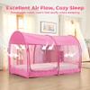 LEEDOR Mosquito Net Bed Tent Canopy Indoor Tent Privacy Bed Fort Dream Tent for Kids or Adult Pink Twin 75 X 39 X 47H'' (Mattress Not Included) view 4