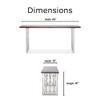 Adore Decor Lennox Contemporary Wood and Silver Metal Bench Modern Living Room Furniture Seating for Long Dining Table Chrome Art Deco Legs, Dark Walnut Brown view 3
