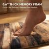Bathroom Rug Runner 2x6, Thick Anti-Fatigue Non-Slip Memory Foam Kitchen Runner Mat, Farmhouse Wood Printed, Absorbent Washable Cushioned Carpet for Double Vanity, Shower,Laundry view 3