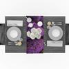 SODIKA Table Runner Linen Burlap Table Cloth Runner for Kitchen Wedding Holiday Parties Events Decoration,Linen Burlap Table Runner Dresser Scarves,Lavender Field Landscape 14 X 72 in view 3