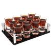D&Z 1 oz Shot Glasses with Holder, Heavy Base Shot Glass Set of 12, Easy Carry without Spilling, Drinking Vessels for Whiskey/Vodka/Tequila/Cocktail, Ideal Birthday Gift for Boyfriend/Father/Husband view 1