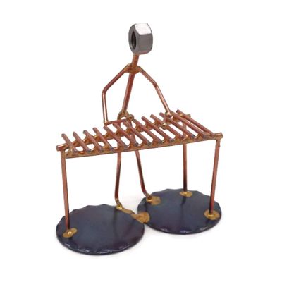 Xylophone Collectible Handmade Metal Art Figurine, Desk Accessories, Trophy, Band, Office Dcor, Musical Instrument