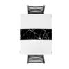 SODIKA Table Runner Linen Burlap Table Cloth Runner for Kitchen Wedding Holiday Parties Events Decoration,Linen Burlap Table Runner Dresser Scarves,Marble Black 16 X 72 in view 4