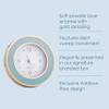 Addison Ross Powder Blue & Gold Silent Alarm Clock view 3