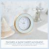 Addison Ross Powder Blue & Gold Silent Alarm Clock view 4