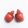 Gemgogo 2 Pcs Red Jasper Crystals and Healing Stones, Pocket Carved Tortoise Decor Animal Figurines 1.5 Inches Room Decor Gemstone view 1