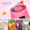 Portable Blender, Personal Mixer Fruit Rechargeable USB Mini Blender for Smoothie Fruit Juice Milk Shake, Personal Blender view 3