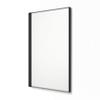 Better Bevel 24" x 36" Rectangle Framed Mirror | Bathroom Wall Mirror | Made in USA | Steel Frame, Black Finish view 1