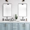 Better Bevel 24" x 36" Rectangle Framed Mirror | Bathroom Wall Mirror | Made in USA | Steel Frame, Black Finish view 2