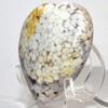 65mm King Cobra Jasper Puffy Heart Multicolor Natural Orbicular Orbs Mineral Sparkling Crystal Polished Gemstone - India + Acrylic Display Stand view 2