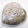 65mm King Cobra Jasper Puffy Heart Multicolor Natural Orbicular Orbs Mineral Sparkling Crystal Polished Gemstone - India + Acrylic Display Stand view 4