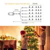 JMEXSUSS 500 LED Warm White Christmas Lights Indoor, 8 Modes Green Wire Christmas Tree Lights Outdoor Waterproof, Twinkle Fairy String Lights Plug in for Xmas Wedding Party Garden Patio view 2