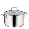 kela FLAVORIA 24 cm Meat Pot, Induction Cooking Pot, 5.5 L, Glass Lid with Steam Exhaust Valve, Internal Graduation, Large Pot, Uncoated view 1