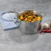 kela FLAVORIA 24 cm Meat Pot, Induction Cooking Pot, 5.5 L, Glass Lid with Steam Exhaust Valve, Internal Graduation, Large Pot, Uncoated view 2