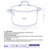 kela FLAVORIA 24 cm Meat Pot, Induction Cooking Pot, 5.5 L, Glass Lid with Steam Exhaust Valve, Internal Graduation, Large Pot, Uncoated view 3