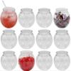 Creative Hobbies 16 oz Clear Plastic Fish Bowls - 4Inch (100mm) Shatterproof Ivy Bowls for Carnival Games, Drinks, Candy & More - Pack of12 view 1