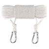 50 Ft Clothesline Long Clothes Line, Cotton Clothesline Rope Laundry Line Rope Craft Drying Rope Adjustable forCamping Travel & Home Use DIY Rope as Candle Replacement Wick Laundry Line Dryer Rope view 1