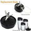 7 Fins Replacement Extractor Blade Parts for Nutri Ninja Blender Blade Assembly Fits 1000w Nutri Ninja Auto-iQ BL482 BL642 NN102 BL682 BL2013 view 2