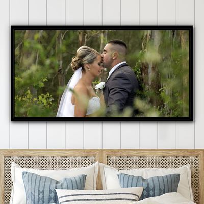 Personalized Family Photo Canvas Wall Art Custom Picture Print Living Room