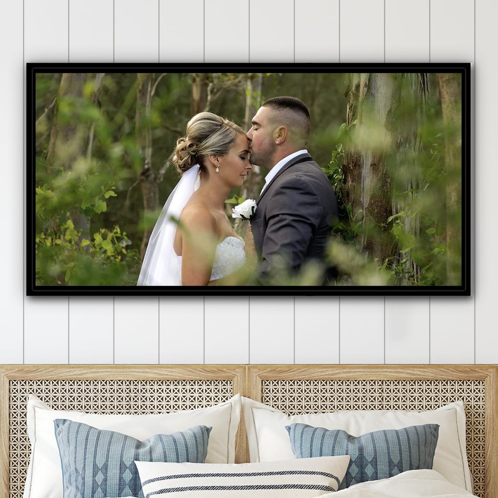 Personalized Family Photo Canvas Wall Art Custom Picture Print Living Room