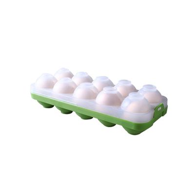 Egg Tray With Lid, Lockable Container Plastic Storage Box Holder For Outdoor Camping Picnic