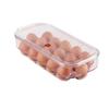Egg Tray With Lid, Container Plastic Transparent Storage Box Holder view 1
