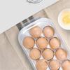 Egg Tray With Lid, Container Plastic Transparent Storage Box Holder view 4