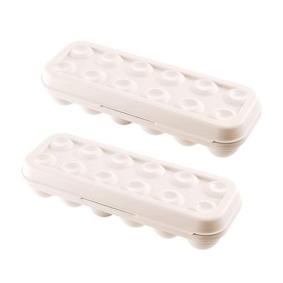 Egg Tray With Lid, Lockable Container Plastic Storage Box Holder For Chicken Duck Hen, Pack Of 2
