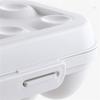 Egg Tray With Lid, Lockable Container Plastic Storage Box Holder For Chicken Duck Hen, Pack Of 2 view 3