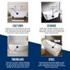 Ekopel Bathtub Refinishing Kit - Made in The USA - Odorless Tub and Tile Reglazing - Most Durable Never Peel Tub Paint Coating - Pour On Touch Up Size view 4