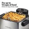 Hamilton Beach 35042 Professional Style Electric Deep Fryer, Frying Basket with Hooks, 1800 Watts, 5 Liter, Stainless Steel view 2