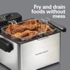 Hamilton Beach 35042 Professional Style Electric Deep Fryer, Frying Basket with Hooks, 1800 Watts, 5 Liter, Stainless Steel view 4