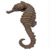 Nautical Tropical Set of 2 Seahorse Wall Sculptures Decor Marine Life Figures (Copper) view 3