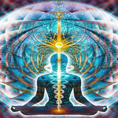 Meditation Art | Spiritual | Chakra Wall Art | Galactic Body (Small)