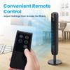 Senville 42" Oscillating Tower Fan for Bedroom, Remote, Bladeless, Quiet, 3 Modes, 7-Hour Timer, LED Display, Black view 4