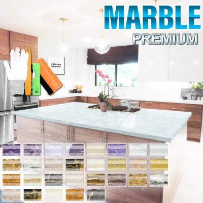 JDMBESTBOY 5FT x 8FT Free Tool Kit Faux Matte Marble Granite Vinyl Furniture Kitchen Cabinets Counter Top Wrap Roll Home Decor Cover Decal Adhesive Film D06-1