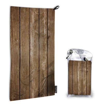 Moslion Quick Dry Hand Towel Rustic Old Barn Wood Bath Hand Towel Decorative for Bathroom/Kitchen 15x31 Inch