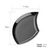 QIBORUN 5 Sets Stainless Steel Trinket Tray,Bathroom Sink Vanity Trays Towel Storage Dish Plate Tea Fruit Trays Cosmetics Jewelry Plate Jewelry Organizer Flower Pattern-Black view 2