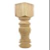 Highland Manor Wood Products Bedford Dining Table Leg - 29" Tall x 3 1/2" Wide - Unfinished Wooden Leg for Kitchen Dining Tables, Classic Home Decor, or Desks (Cherry) (1 Leg) view 1