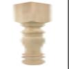 Highland Manor Wood Products Bedford Dining Table Leg - 29" Tall x 3 1/2" Wide - Unfinished Wooden Leg for Kitchen Dining Tables, Classic Home Decor, or Desks (Hard Maple) (1 Leg) view 1