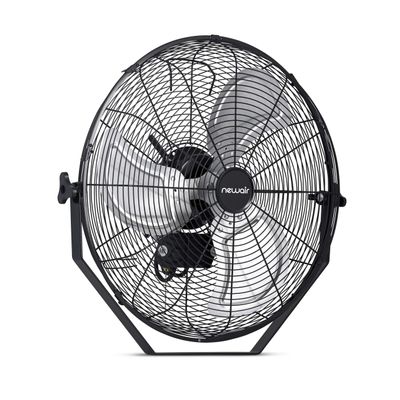 NewAir 20" High Velocity Wall Mount Fan, Heavy Duty Waterproof Outdoor Fan, Adjustable Tilt and 3 Speeds up to 4650 CFM, Pull Chain Switch | Wall Fan or Garage Fan for Indoor, Patio, Gym or Porch