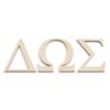 2-18 inch Tall (1/4" Thick) (3 Letters) Greek Wood Letters Wooden Alphabet Wall Hanging Paddle Decor Sorority Fraternity House Unfinished Laser Cutout Custom view 1