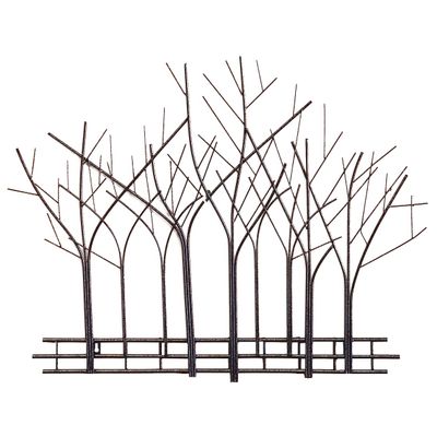 DecorShore Winter Trees Metal Wall Art Sculpture, Contemporary Bronze Metal Wire Sculpture Wall Decor Art for Home Office