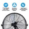 NewAir 18" 2-in-1 High Velocity Fan Floor or Wall Mounted | Weather-Resistant with 4,000 CFM Airflow, 3 Speeds and Heavy-Duty Blades | Fan for Garage, Workshop, Patio & Outdoor Use view 2