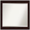 Amanti Art Brown Bathroom Mirror for Over Sink, 29x41 Coffee Bean Brown Rectangle Vanity Mirror, Large Casual Frame, Hangs Horizonally and Vertically, Bathroom Wall Decor, Beveled Edge view 1
