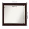 Amanti Art Brown Bathroom Mirror for Over Sink, 29x41 Coffee Bean Brown Rectangle Vanity Mirror, Large Casual Frame, Hangs Horizonally and Vertically, Bathroom Wall Decor, Beveled Edge view 4