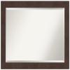 Amanti Art Brown Bathroom Mirror for Over Sink, 29x41 Wildwood Brown Rectangle Vanity Mirror, Large Country Rustic Frame, Hangs Horizonally and Vertically, Bathroom Wall Decor, Beveled Edge view 1
